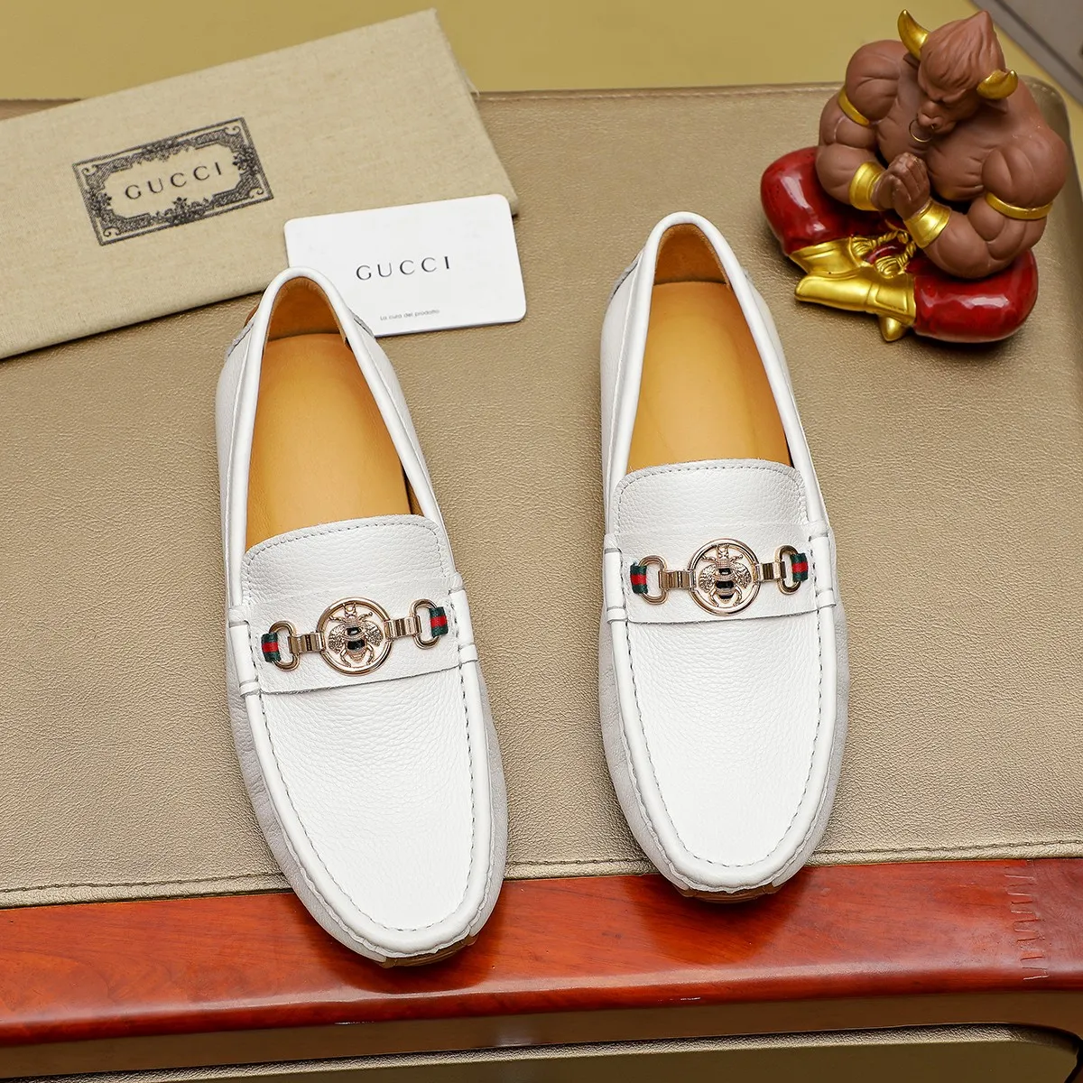 Men's shoes💰380💰🕷🕷️【 GUCCI 】Gucci's best-selling trendy men's casual slip-on shoes 🇨🇳Official website original 1:1 mold 💯Original quality, fine workmanship ☘Fashionable and versatile, perfect shape, comfortable on the feet 🍓Trendy men's recommended model, imported cowhide on the top layer 🎋High-quality pigskin lining, rubber wear-resistant and non-slip outsole, high-end atmosphere, worth owning 🍉Optional 38-44